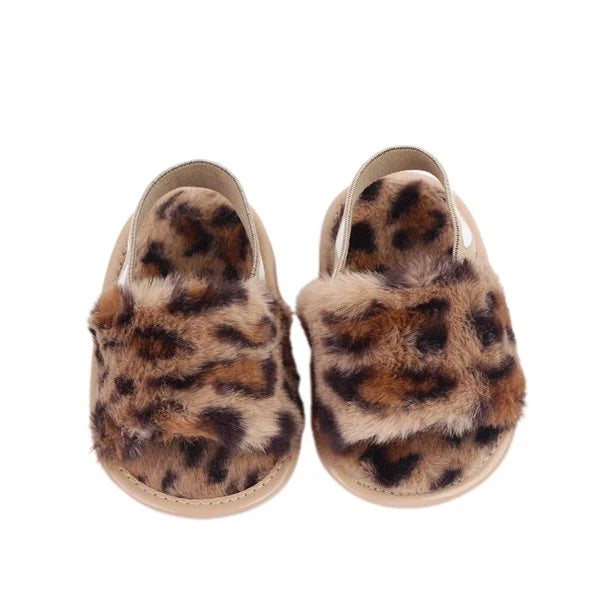 Soft Sole Plush Sandals for Infant Girls