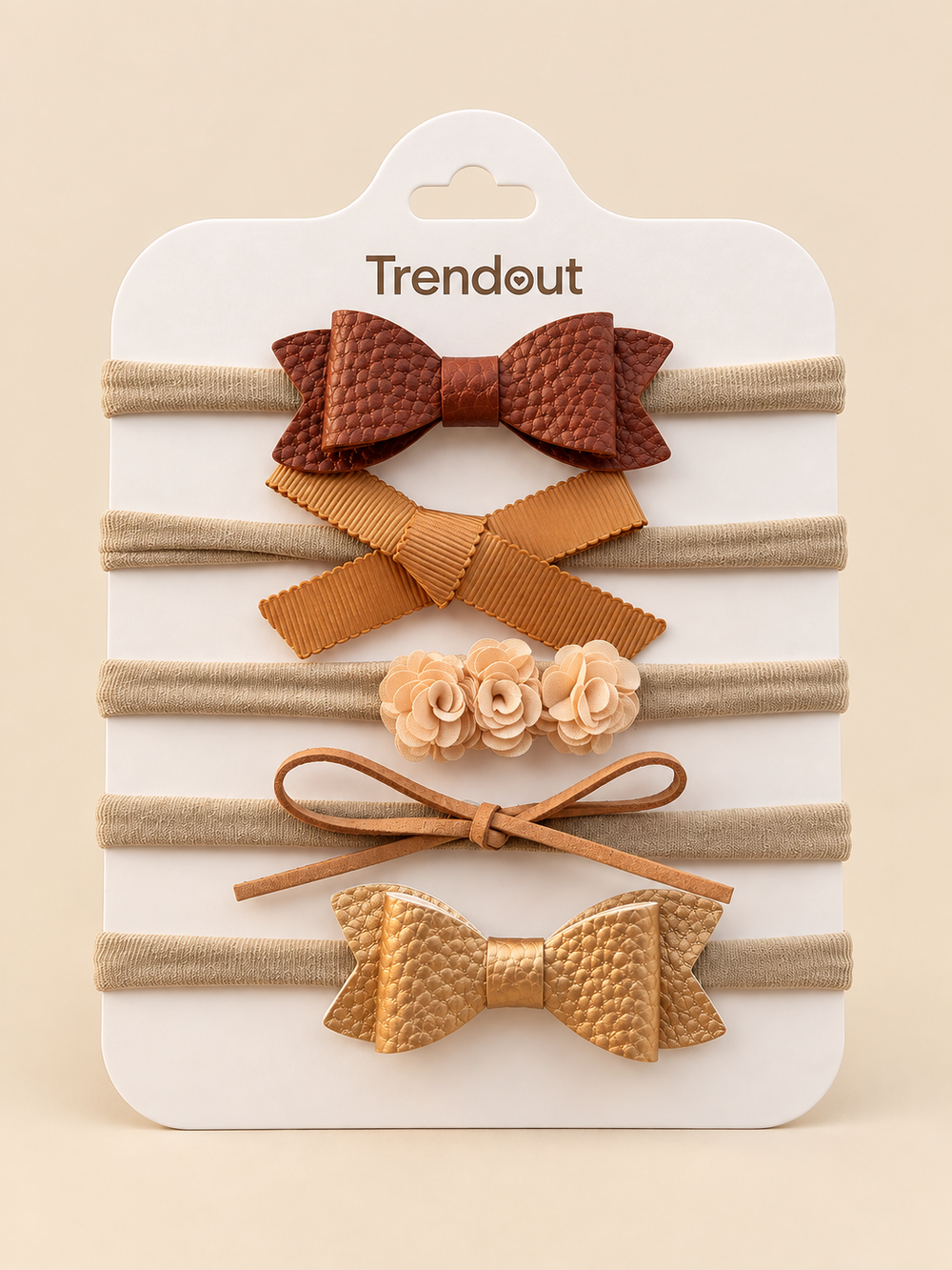 5-Piece Baby Bow Headband Set – Assorted Designs
