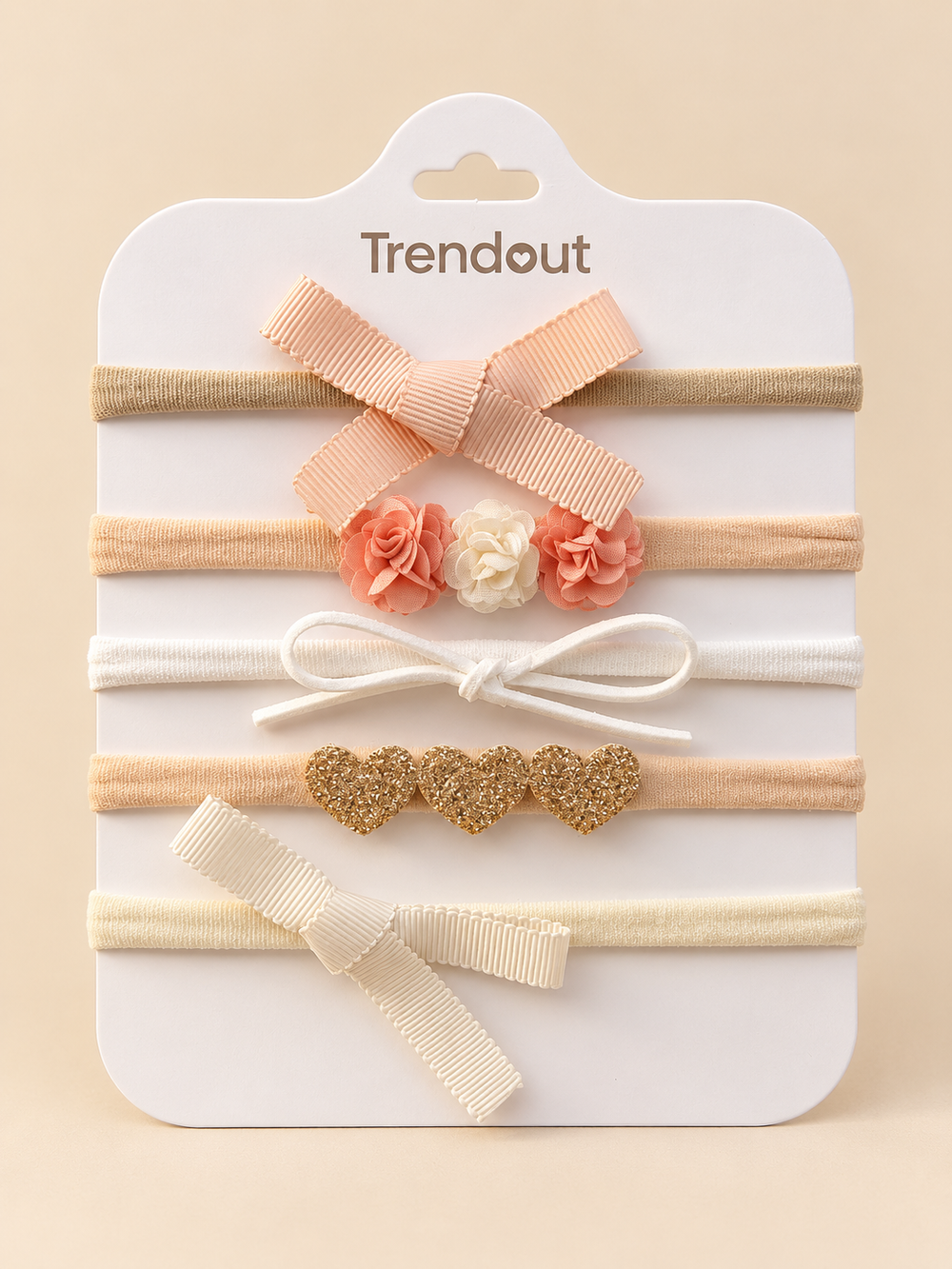 5-Piece Baby Bow Headband Set – Assorted Designs