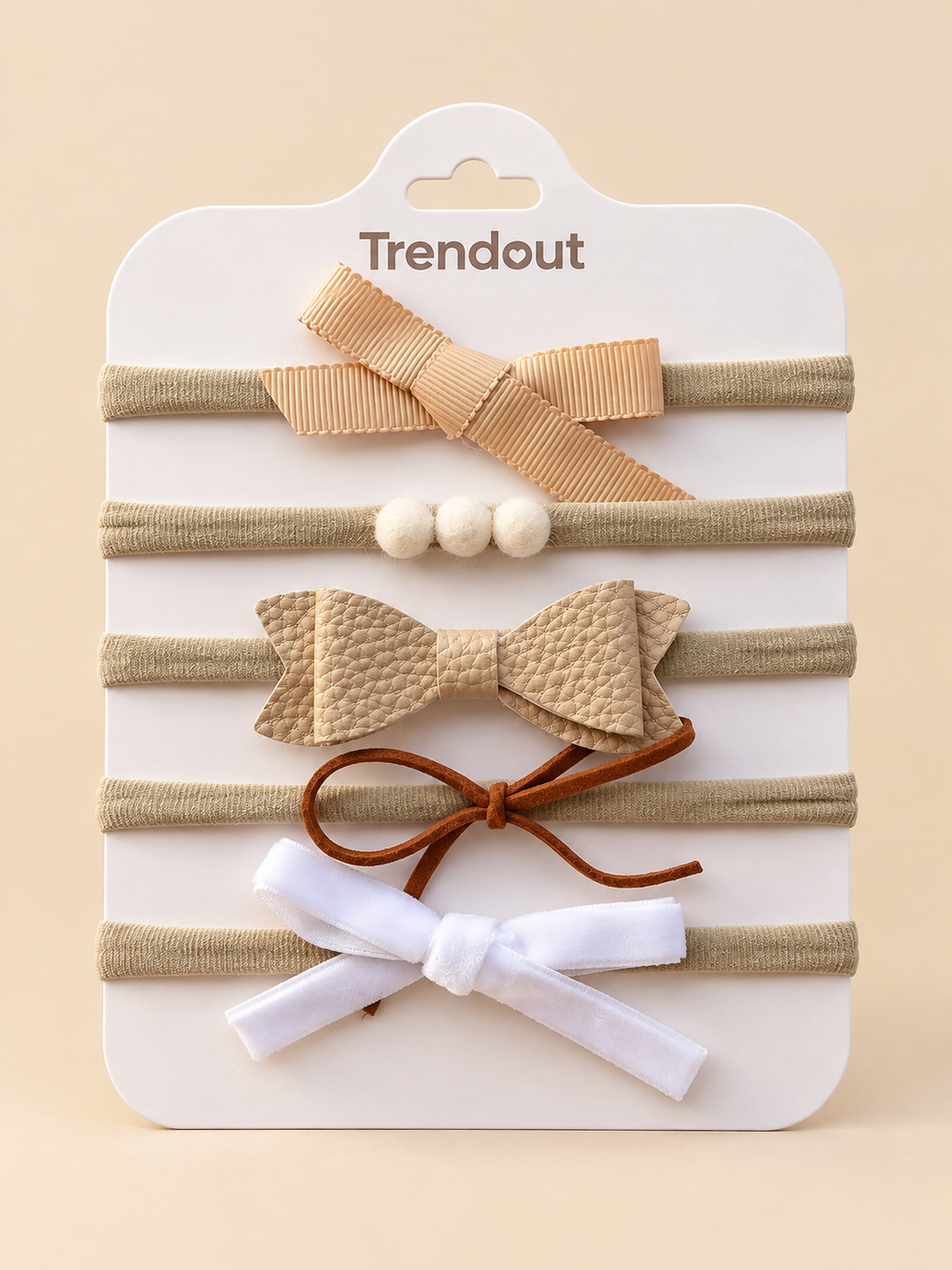 5-Piece Baby Bow Headband Set – Assorted Designs