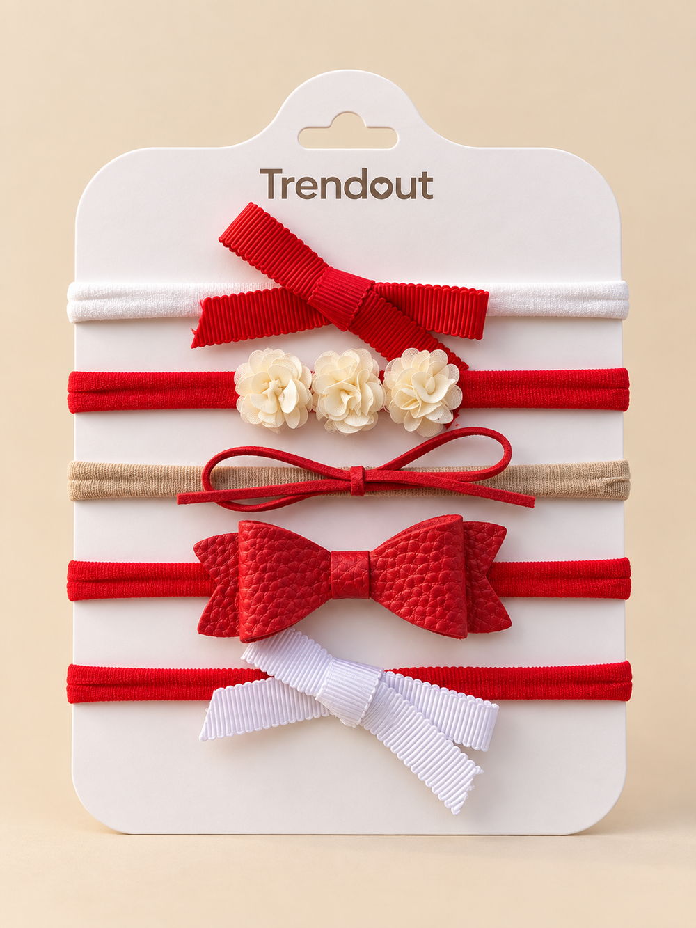 5-Piece Baby Bow Headband Set – Assorted Designs