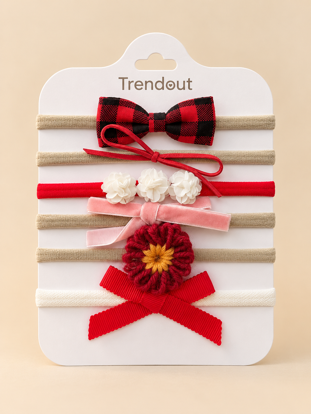 Little Bow Collection -6-Piece Baby Headband Set