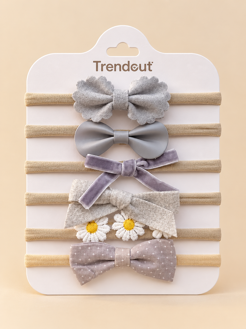 Little Bow Collection -6-Piece Baby Headband Set