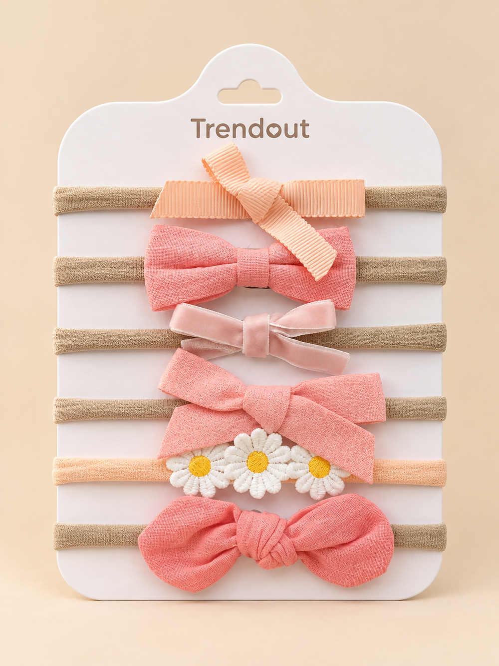 Little Bow Collection -6-Piece Baby Headband Set