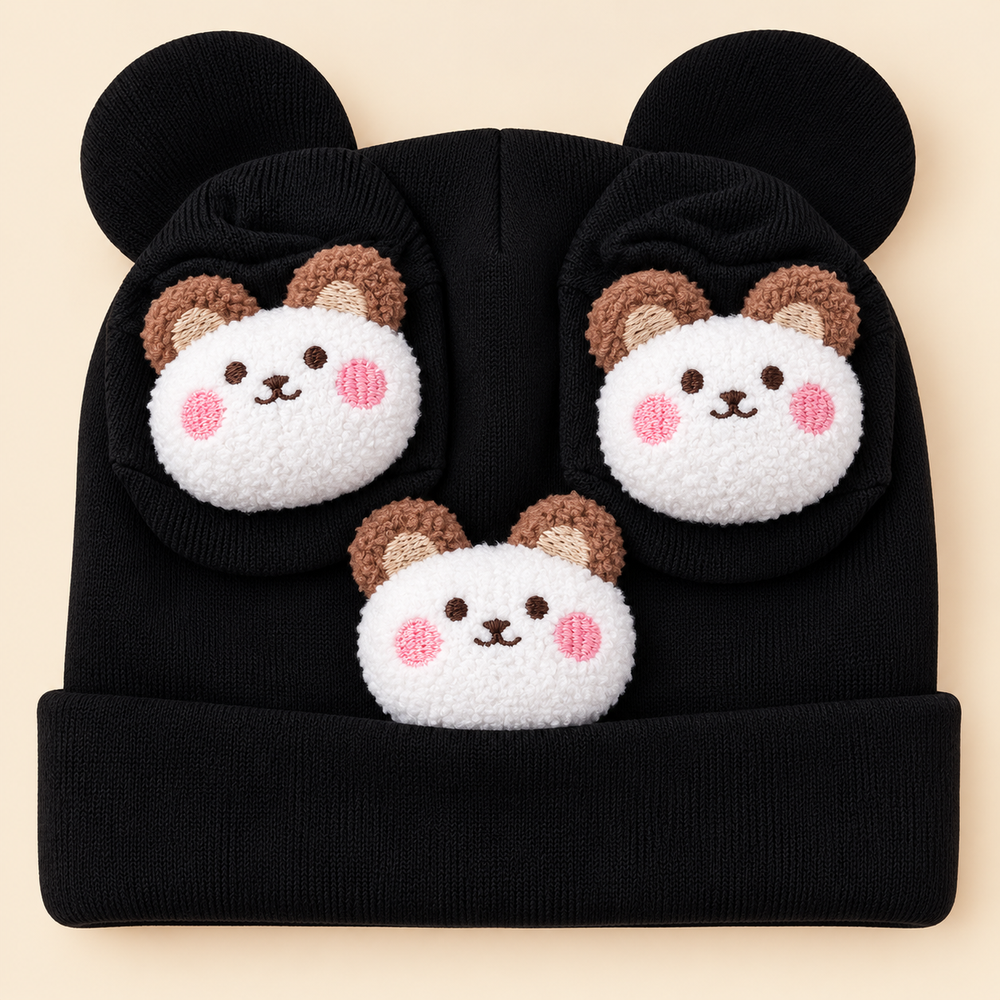 Cozy Bear Baby Beanie & Socks Set