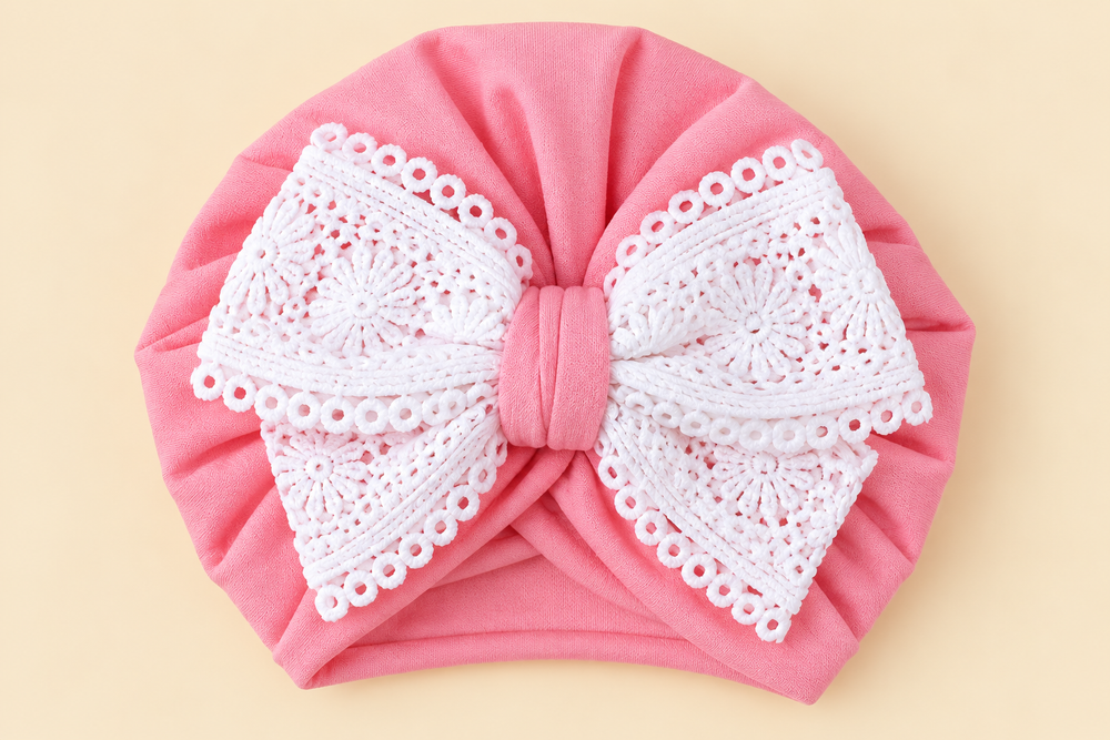 Lace Bow Baby Turban