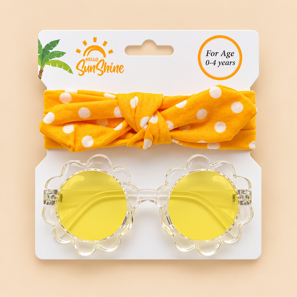 Daisy Days Bow Headband & Sunglasses Set