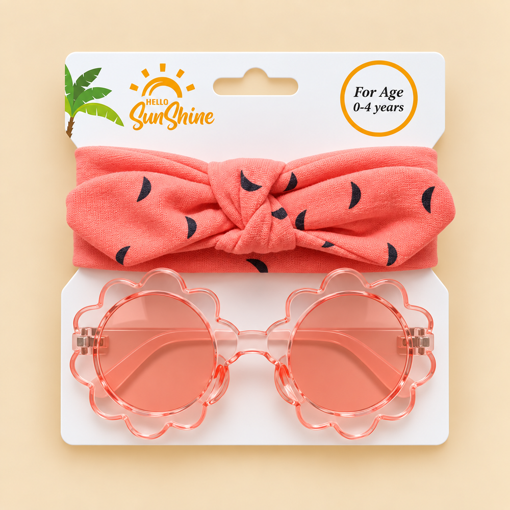 Daisy Days Bow Headband & Sunglasses Set
