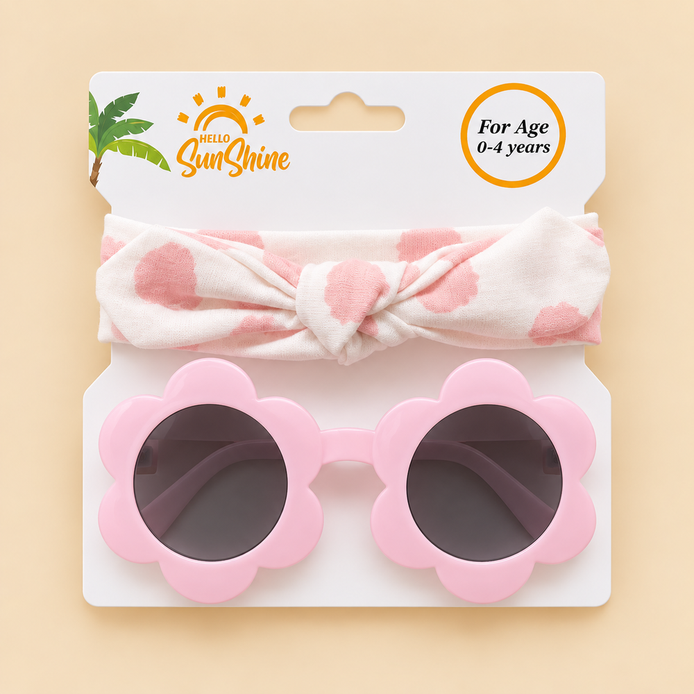 Daisy Days Bow Headband & Sunglasses Set