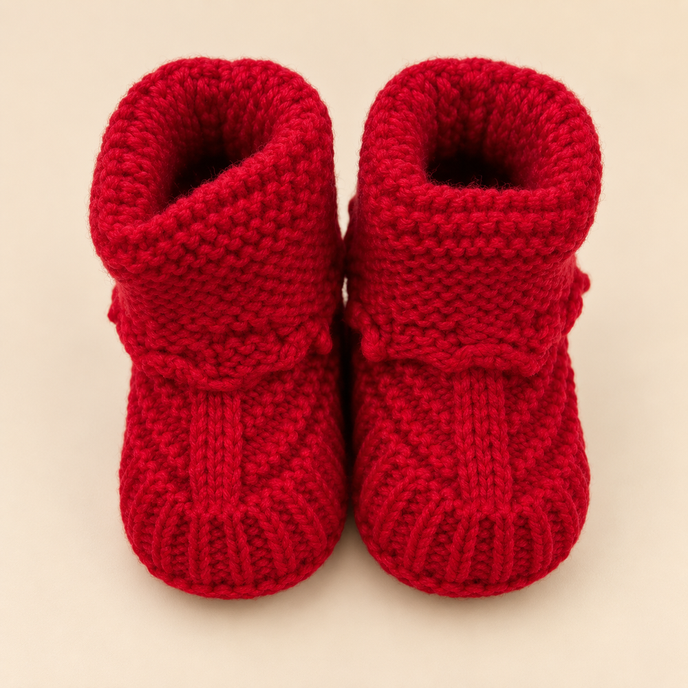Cozy Knit Baby Booties