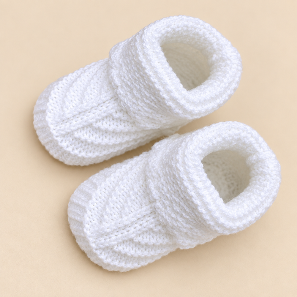 Cozy Knit Baby Booties