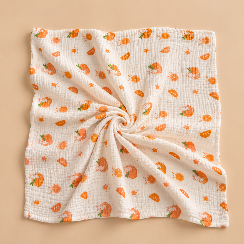 Soft Muslin Baby Blanket – Cute Printed Designs