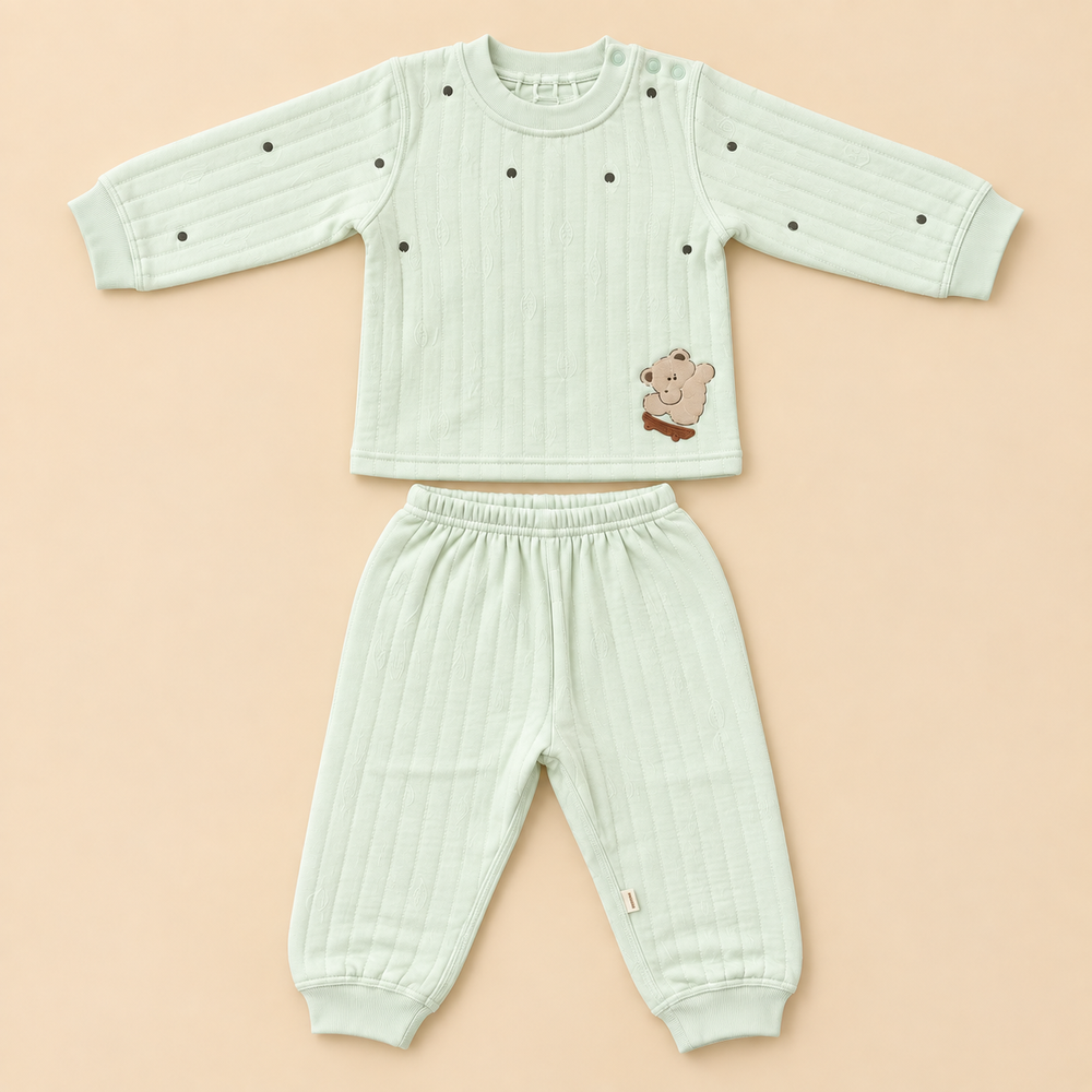 Cozy Teddy Textured 2-Piece Baby Set