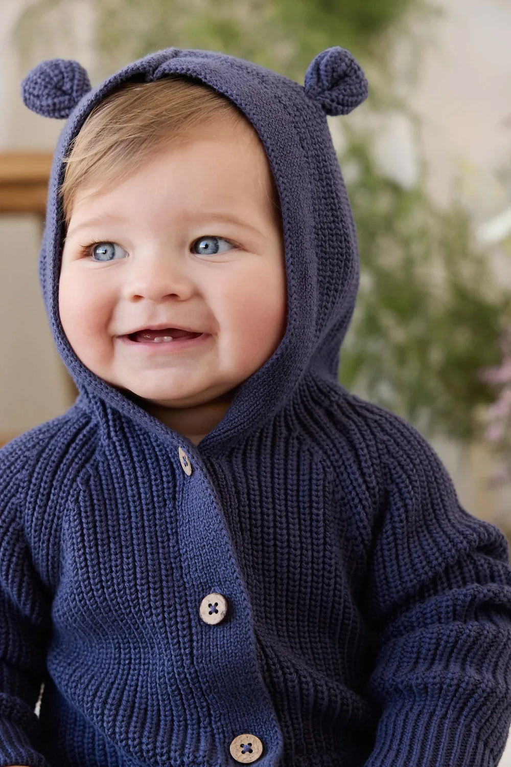 Bear Knit Onepiece - Marine