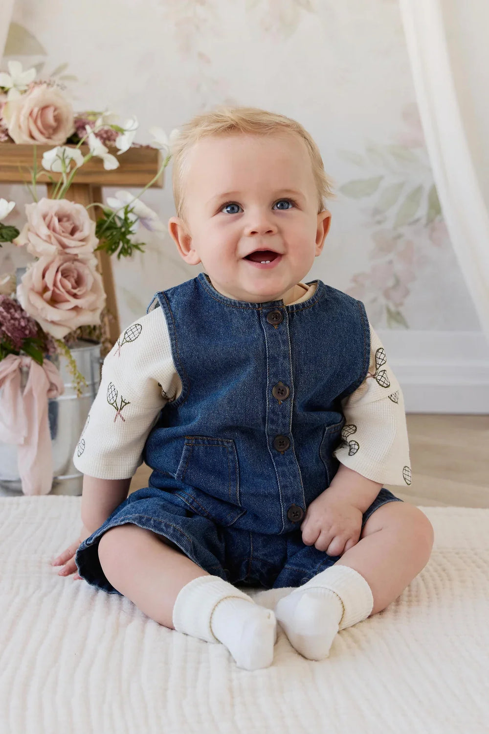 Sorrel Playsuit - Classic Wash Denim