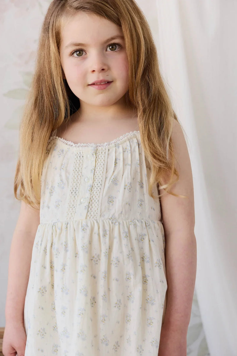 Organic Cotton Elka Dress - Justine Vanilla Sky