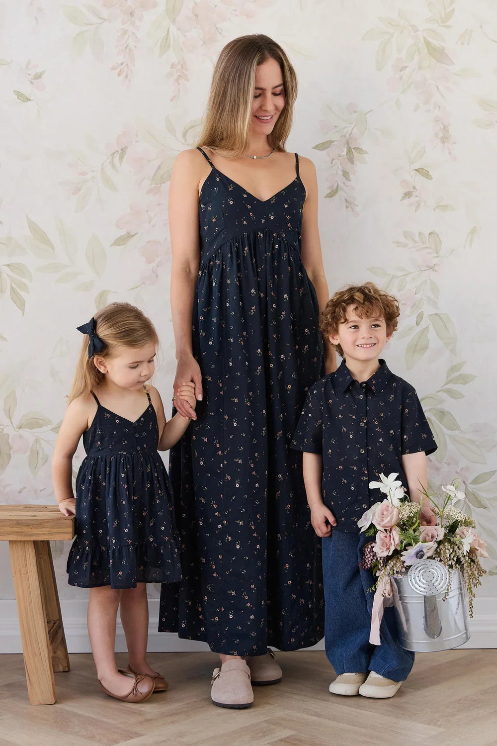 Organic Cotton Kaianna Dress - Eloise Navy
