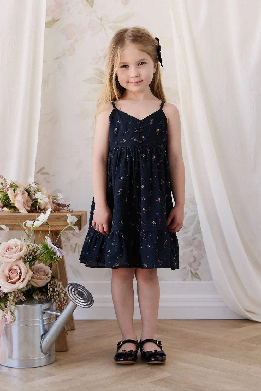 Organic Cotton Kaianna Dress - Eloise Navy
