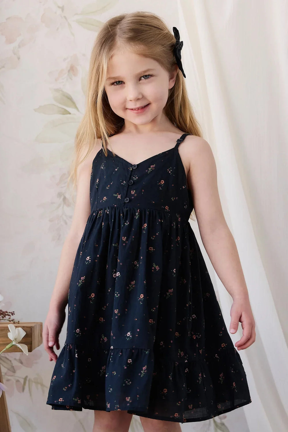 Organic Cotton Kaianna Dress - Eloise Navy