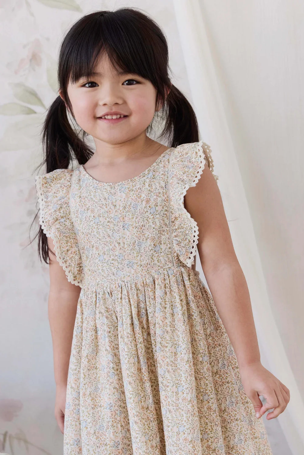 Organic Cotton Helene Dress - Tully Peach