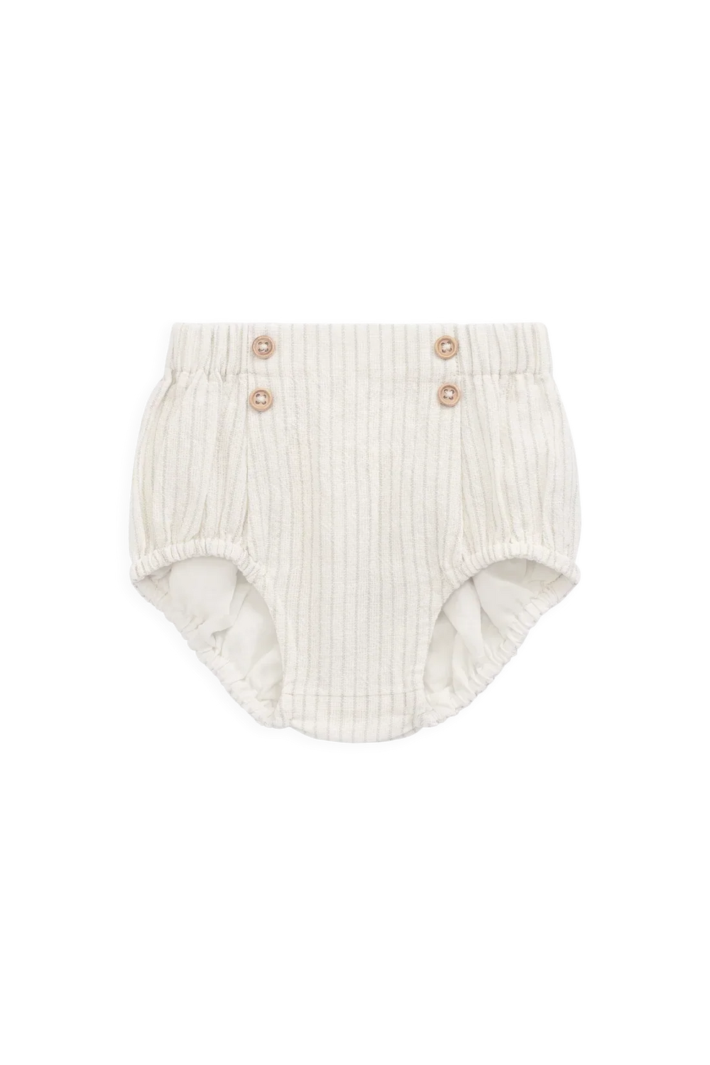 Organic Cotton Eliane Bloomer - Mini Pinstripe Cloud / Duck Egg Blue
