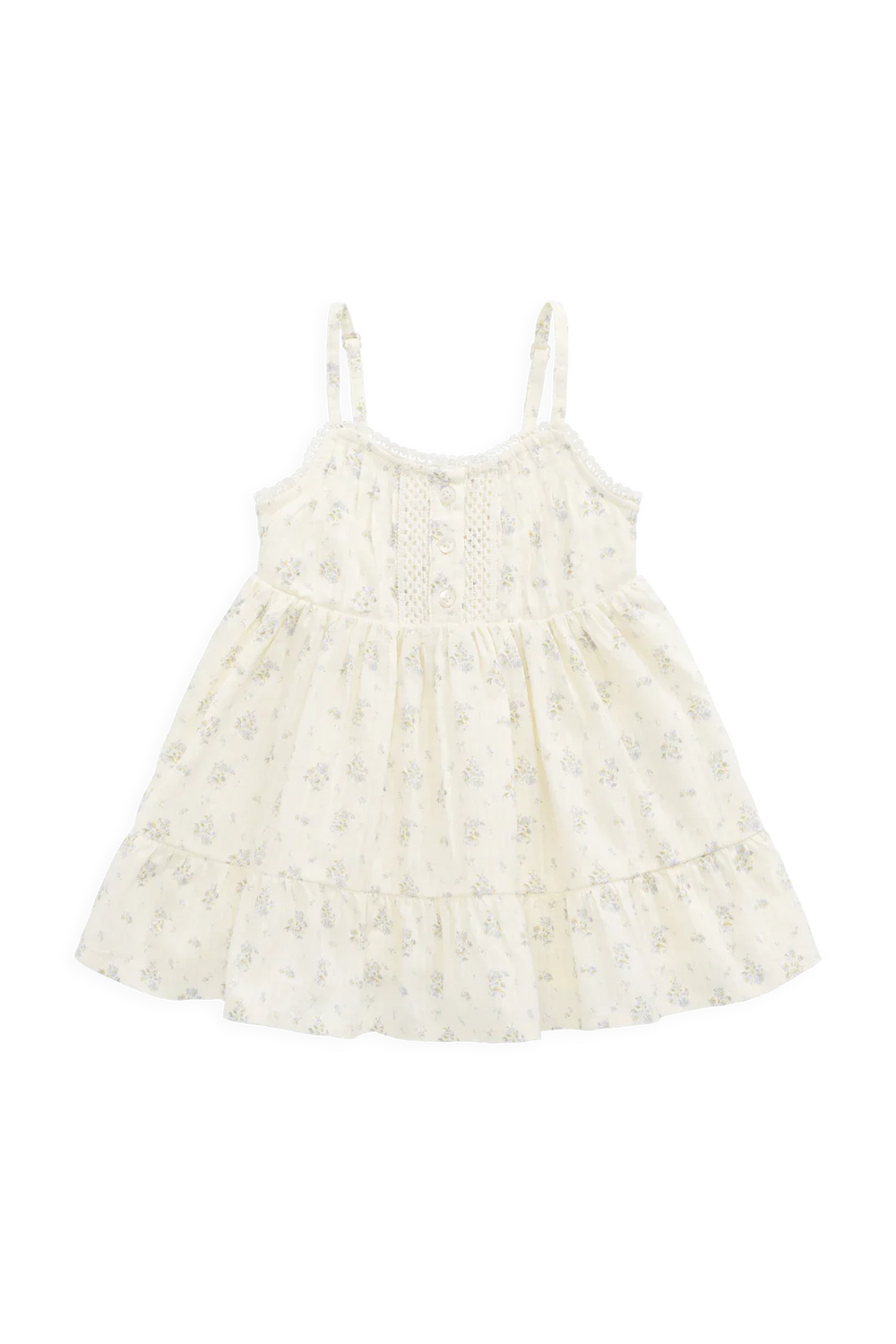 Organic Cotton Elka Dress - Justine Vanilla Sky