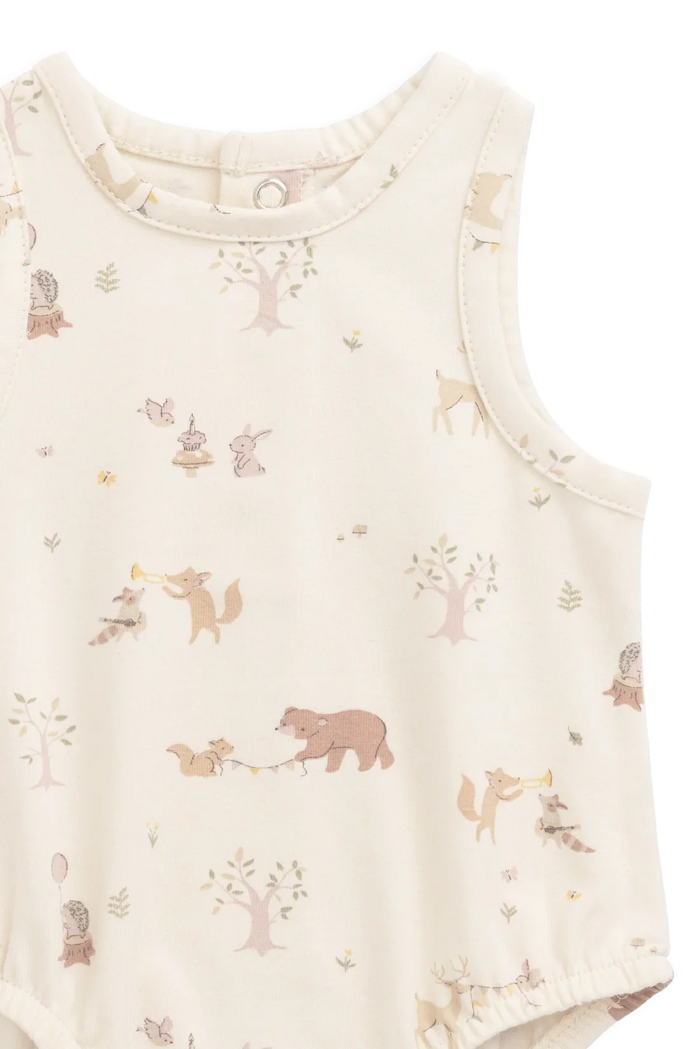 Organic Cotton Lionel Playsuit - Party Animals