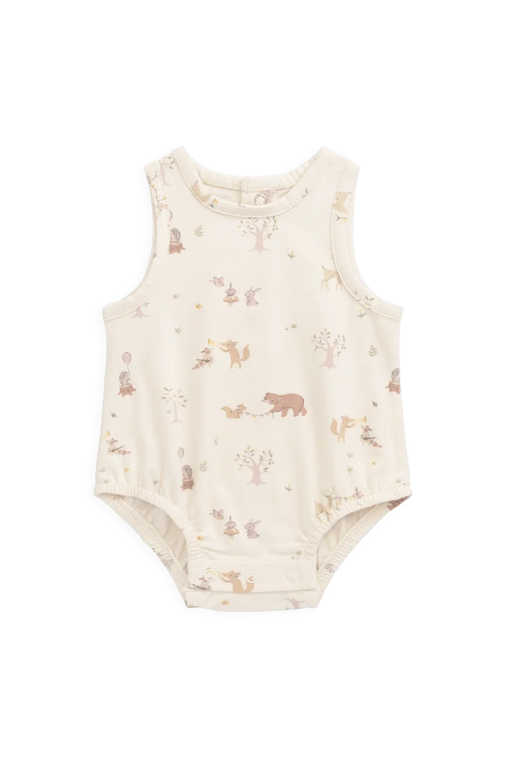 Organic Cotton Lionel Playsuit - Party Animals