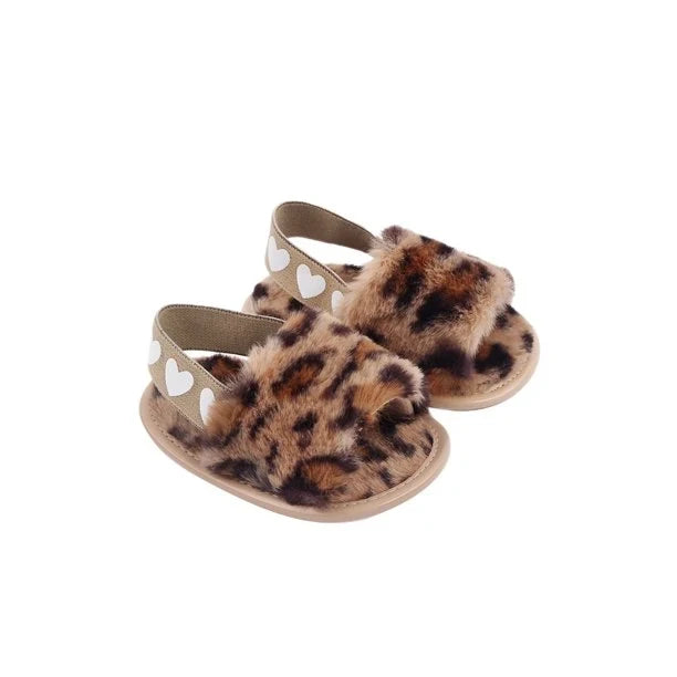 Soft Sole Plush Sandals for Infant Girls